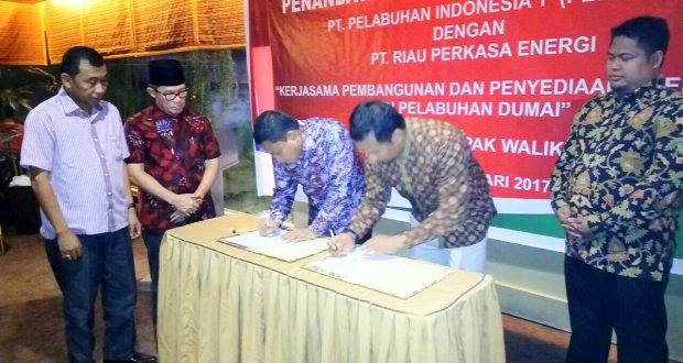 Pelindo Dumai Gandeng Riau Perkasa Energi Kembangkan Penyediaan Energi Listrik