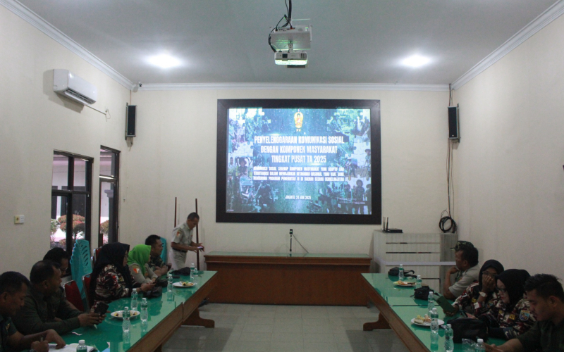 Perkuat Sinergi, Kodim 0320 Dumai Ikuti Komunikasi Sosial Tingkat Pusat