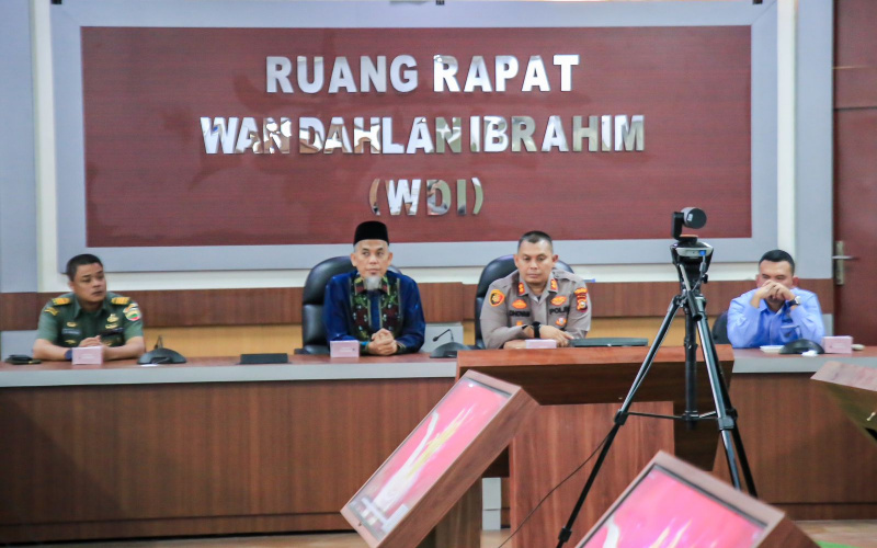 Wako Dumai Bersama Forkopimda Ikuti Rakornas Pengendalian Inflasi Tahun 2023