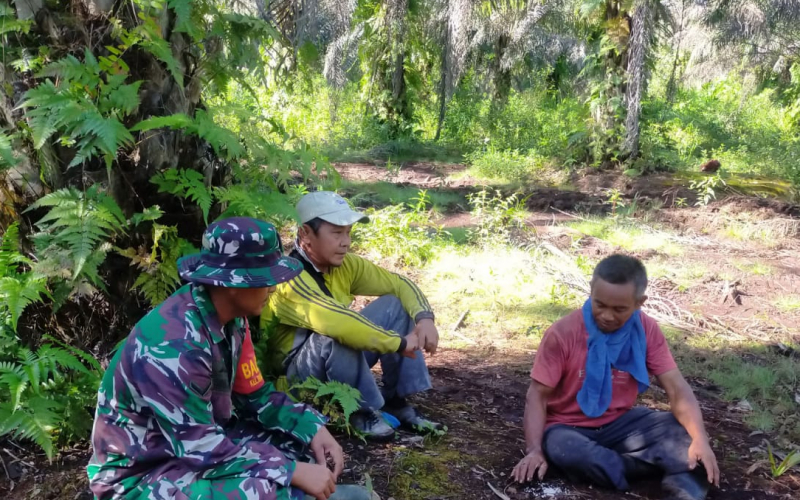 Patroli Rutin, Babinsa Bangsal Aceh Pastikan Wilayah Bebas Karhutla