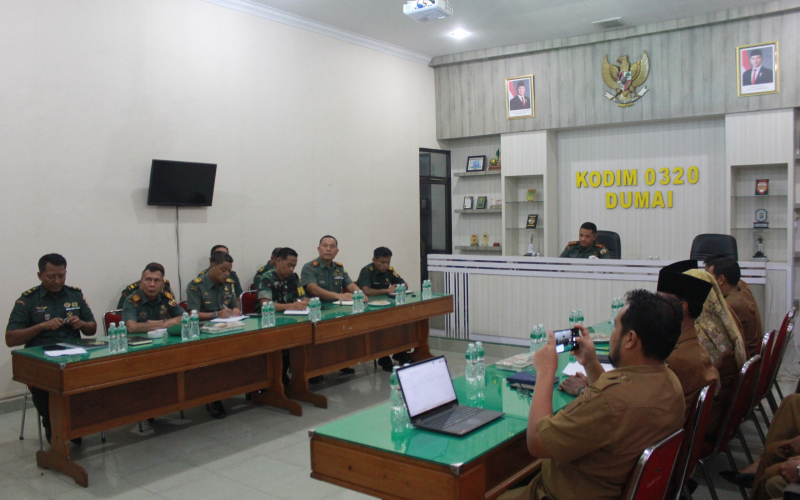 Rapat Koordinasi Persiapan TMMD ke 124, ini Pesan Letkol Inf Ronald Manurung