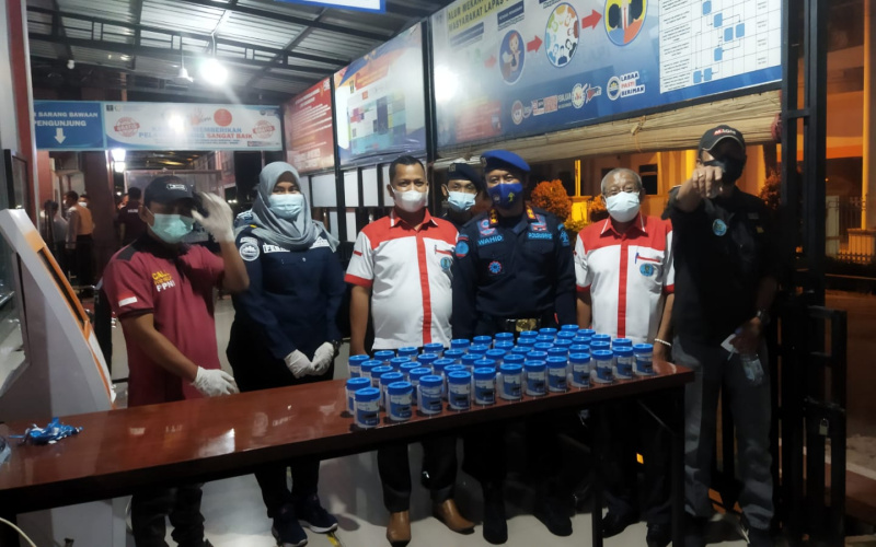 BNK Rohil Bantu Awasi Tes Urine Seluruh Pegawai Lapas Bagansiapiapi
