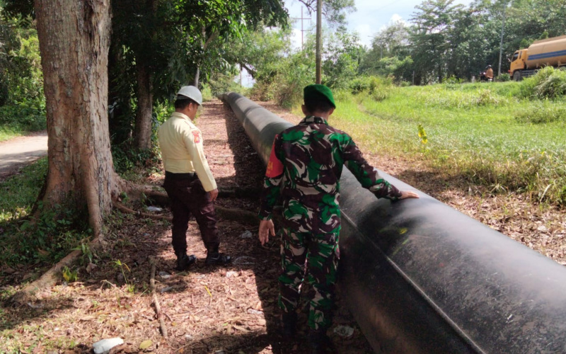 Patroli di Sekitar Pipa Minyak Pertamina, ini Pesan Sertu Sugianto