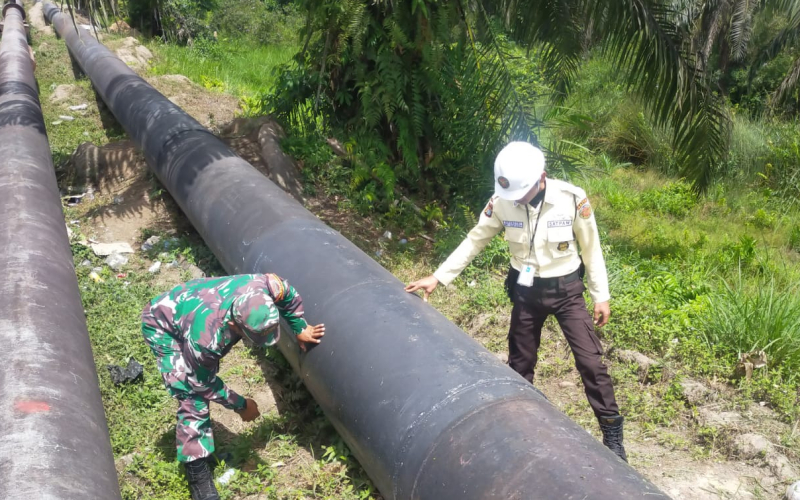 TNI Bersama SKK Migas dan PHR Perketat Pengamanan Jalur Pipa Minyak di Kota Dumai