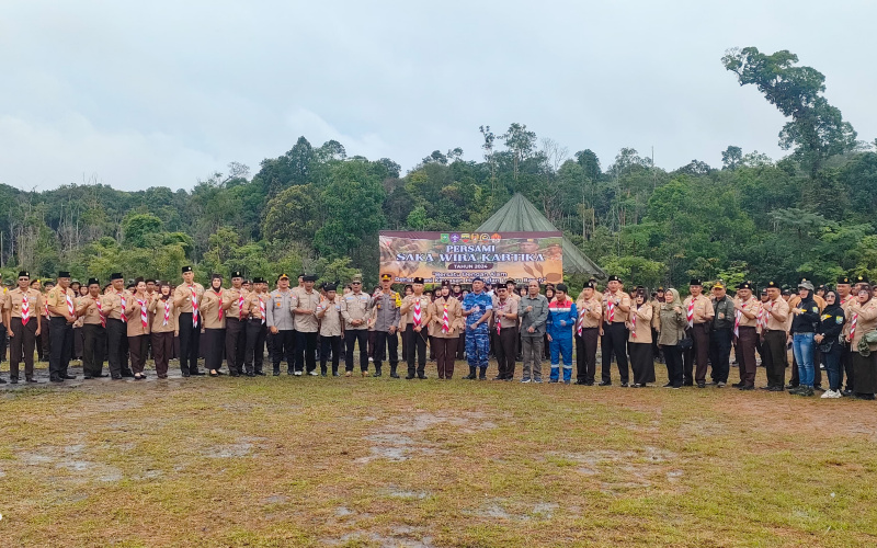 Pembukaan Persami Saka Wira Kartika Korem 031/WB Dihadiri Dandim Dumai