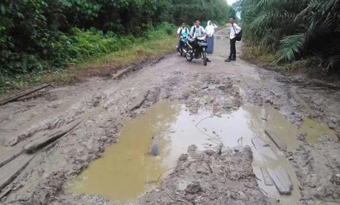 Jalan Desa Makeruh Rusak Parah, Ini Kata Legislator Bengkalis