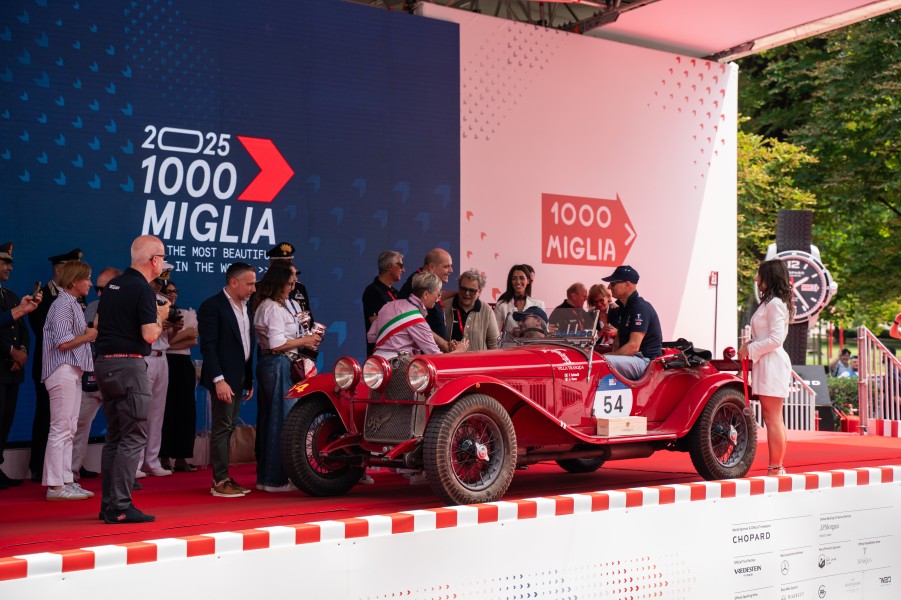 1000 Miglia 2025, Vesco-Salvinelli Six Times Champions in a 1929 Alfa Romeo 6c 1750 Ss