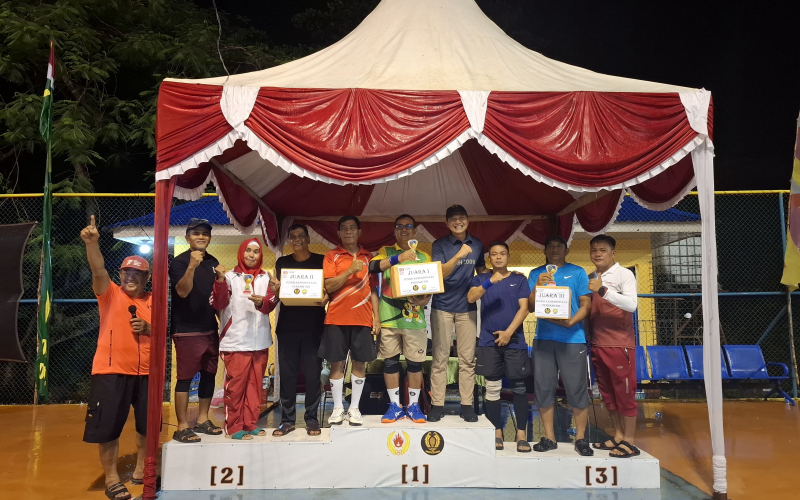 Sportivitas dan Kebersamaan Warnai Turnamen Tenis Kodim 0320 Dumai
