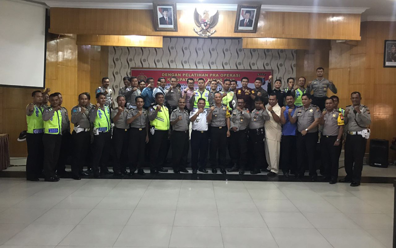 Polres Dumai Gelar Pelatihan Pra Operasi Ketupat Muara Takus 2018