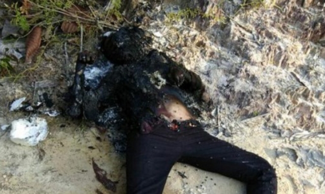 Heboh...! Penemuan Mayat Perempuan Hangus Terbakar di Rumbai
