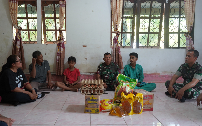 Kodim 0320 Dumai Tunjukkan Kepedulian Sosial Lewat Bantuan untuk Anak Kurang Mampu