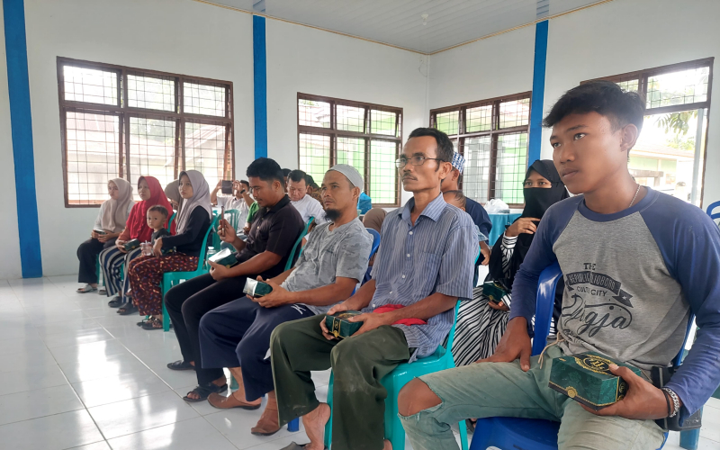 Penyuluhan Karhutla di Bukit Kayu Kapur dalam Rangka TMMD ke-124 Kodim Dumai