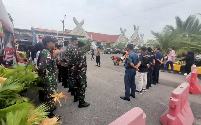 Posko Nataru Pelabuhan Pelindo Dumai Dijaga Ketat, Babinsa Turun Langsung