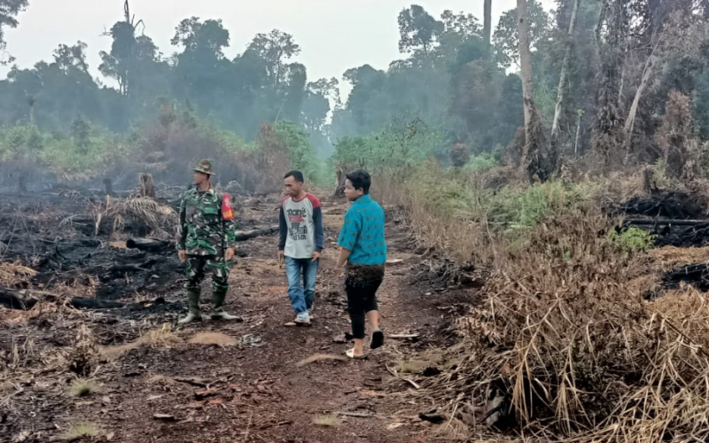 Sosialisasi dan Patroli Terkait Karhutla Terus Digesa oleh Babinsa Batu Teritip