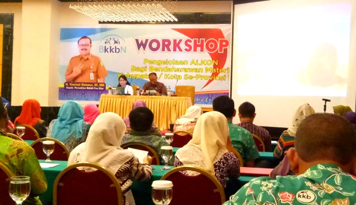 BKKBN Gelar Workshop Untuk Tingkatkan Pengetahuan Seluruh Pengelola Alkon di Riau