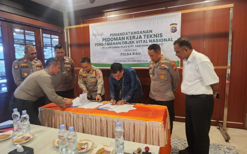 Perkuat Keamanan Obvitnas, Apical MoU dengan Polda Riau