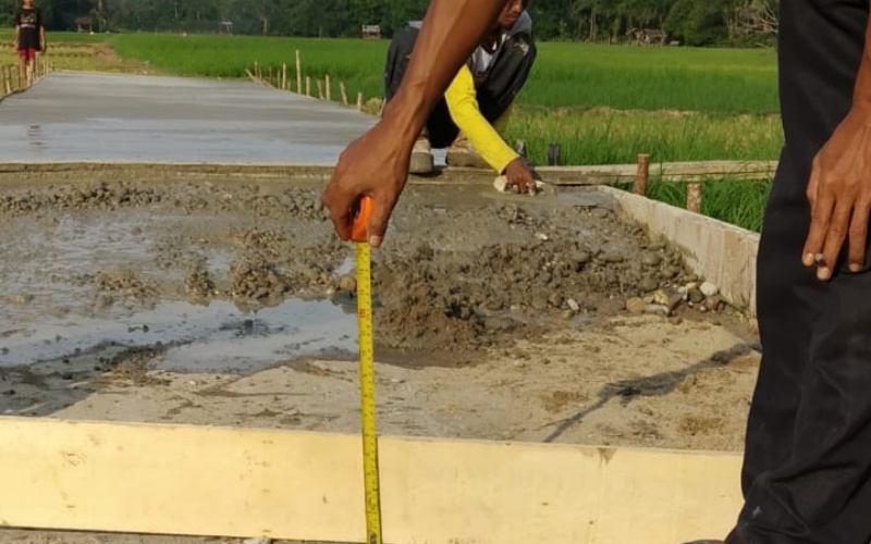 Pembangunan Infrastruktur di Desa Seberang Pantai Hampir Rampung