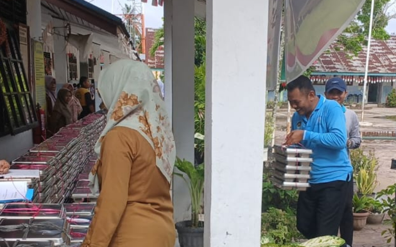 Sinergi TNI dan Lembaga Gizi, Program Makanan Bergizi Gratis Sasar Anak dan Ibu di Medang Kampai