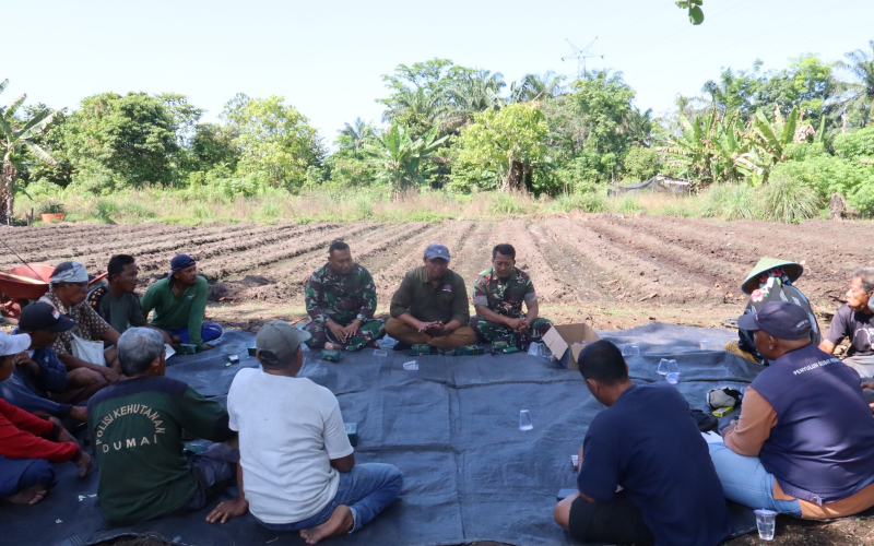 Sempena TMMD, Kodim Dumai Bersama DKPP Gelar Penyuluhan Pertanian