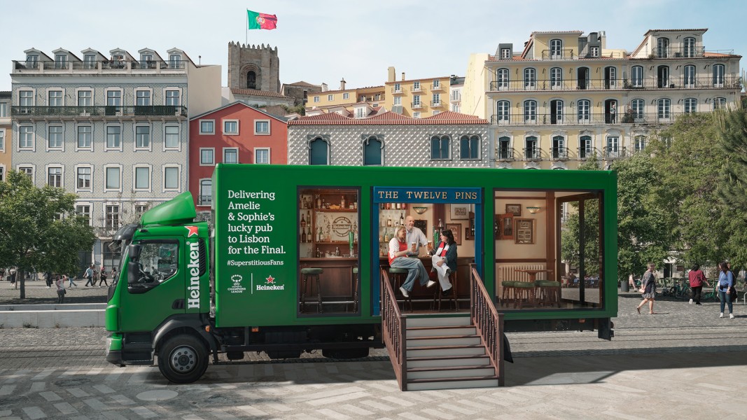 ‘Pub Delivery’: Heineken® Brings Fans’ Matchday Ritual – and Their ‘Lucky Pub’ - with Them to Lisbon for the UEFA Women’s Champions League Final