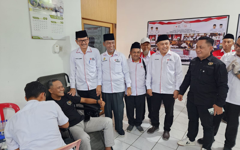 PMI Dumai Ajak Masyarakat dan PWI Tebarkan Kebaikan di HUT ke-80