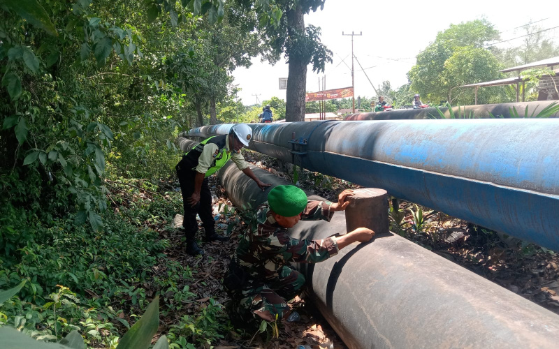 Personel Koramil 01 Melaksanakan Patroli Jaga Keamanan Wilayah