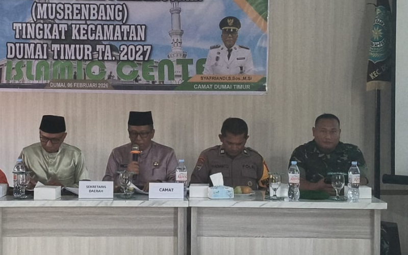 Pemerintah Kota Dumai Gelar Musrenbang Kecamatan Dumai Timur 2026, Babinsa Turut Hadir