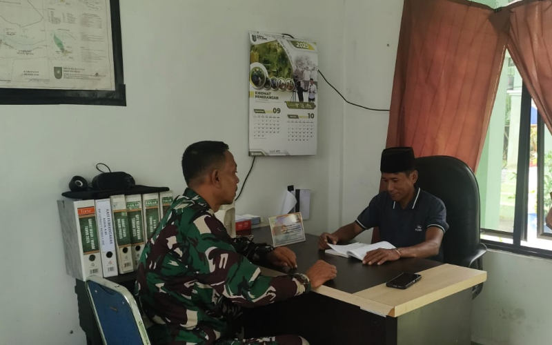 Koramil 03 Gelar Komsos, Sinergi Bersama Masyarakat Batu Teritip