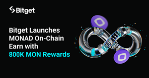 Bitget Launches MONAD On-Chain Earn and 800,000 MON Trading Rewards as MON Lists on the Universal Exchange