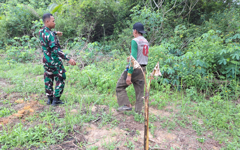 Babinsa Bukit Datuk Kembali Laksanakan Patroli, ini Titiknya