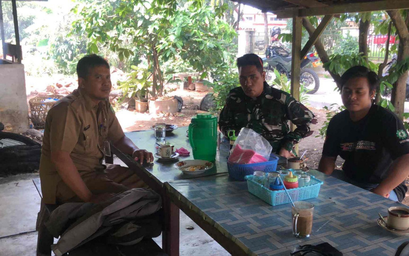 Koramil 03 Silaturahmi dengan Tokoh Pemuda di Wilayahnya