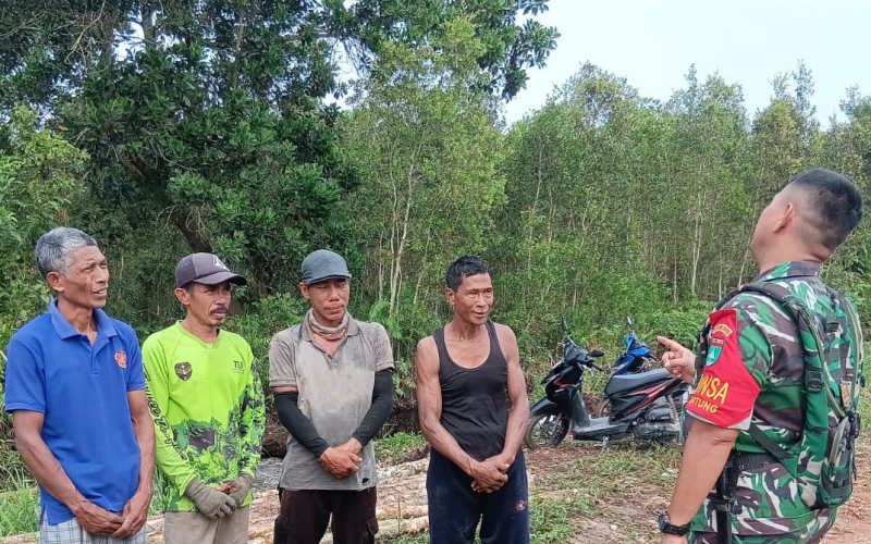 Kodim 0320 Dumai Intensifkan Patroli Karhutla di Musim Cuaca Tak Menentu