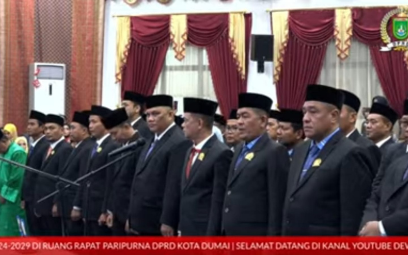 Sebanyak 35 Anggota DPRD Dumai Resmi Dilantik