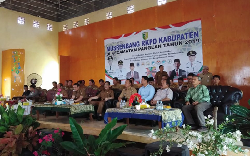 Musrenbang Kecamatan Pangean Tahun 2020, Wabup Halim : Mantapkan Infrastruktur Serta Tingkatkan Perekonomian Rakyat