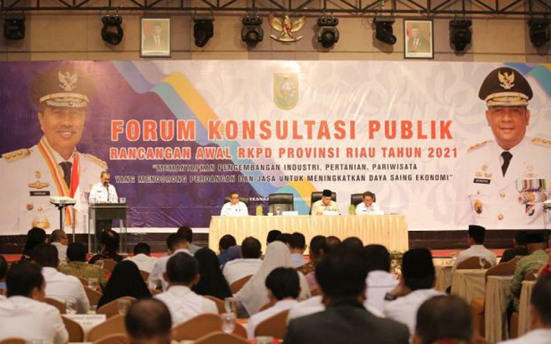 Pemprov Riau Gelar Forum Konsultasi Publik RKPD 2021