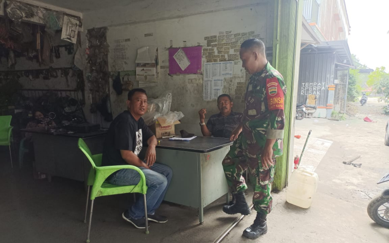 Patroli Penguatan Binter oleh Koramil 02 Bukit Kapur