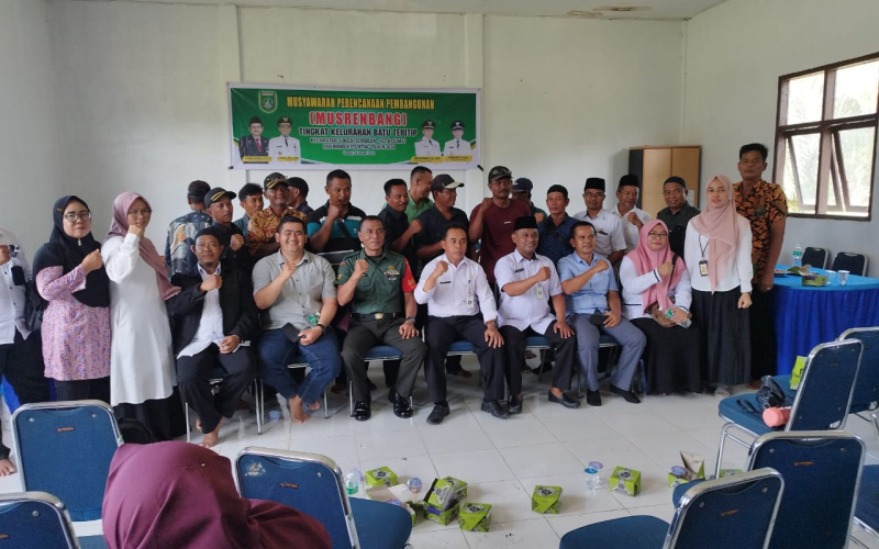 Musrenbang di Batu Teritip Dihadiri Babinsa Koramil 03/Dumai Kota