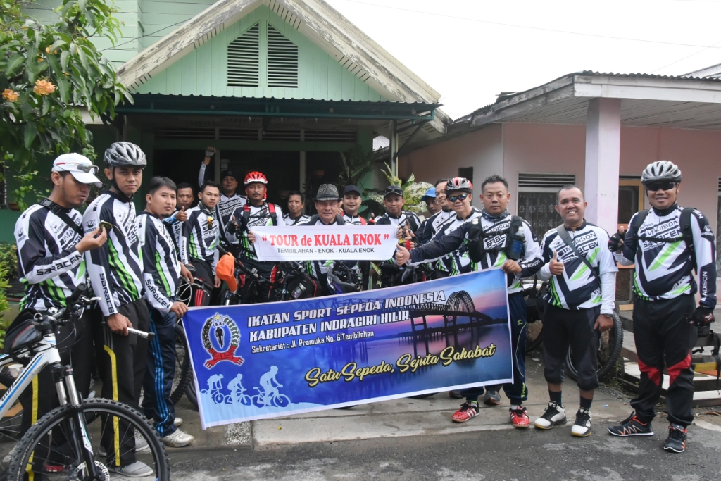 Bersepeda Sehat, ISSI Inhil Touring ke Kuala Enok