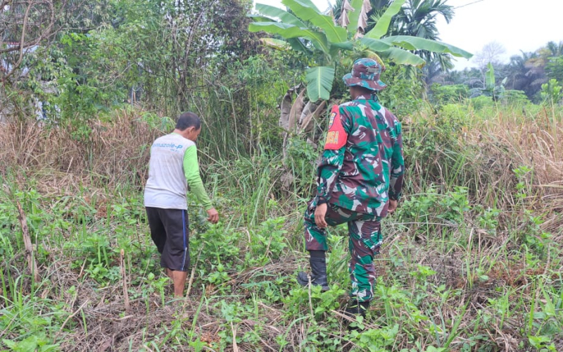 Serda Andri Widodo Dampingi Kegiatan Pertanian dan Patroli Karhutla di Dumai Selatan