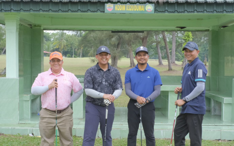 Dandim 0320 Dumai Ikuti Pertandingan Golf Bersama PT KPI