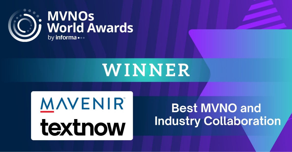 Mavenir dan TextNow Meraih Penghargaan MVNO dan Kolaborasi Industri Terbaik di MVNOs World Awards