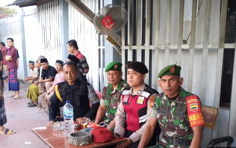 Dua Personil Koramil 01 Jaga Keamanan Perayaan Idul Adha di Rutan Dumai