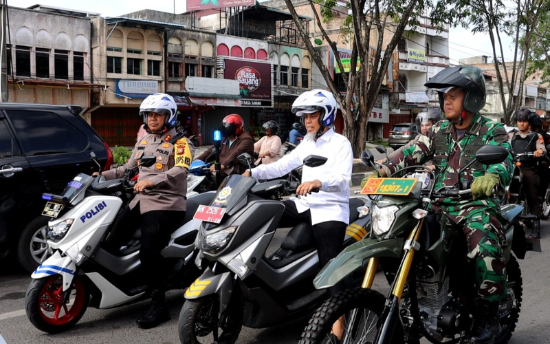 Jaga Situasi Kondusif, Dandim Dumai Patroli ke TPS