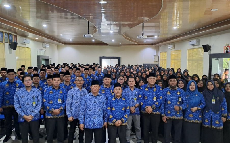 202 CPPPK Kemenag Riau Dilantik, Muliardi: Seluruh Pegawai Harus Pahami Lima Budaya Kerja