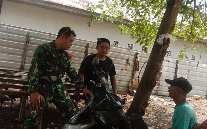 Bersama Masyarakat, Babinsa Koramil 03 SS Cegah Karhutla Awasi Hutan dan Lahan