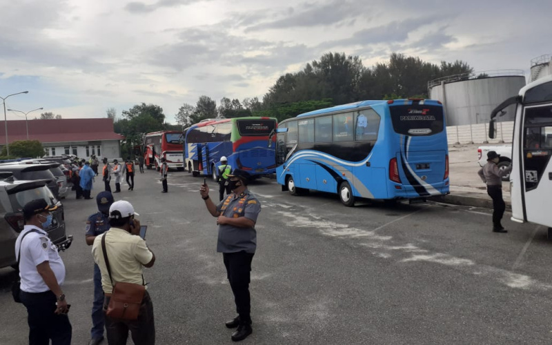 163 WNI Asal Malaysia Tiba Di Dumai Hari Ini, BPTD IV Riau Kepri Siapkan 4 Unit Bus