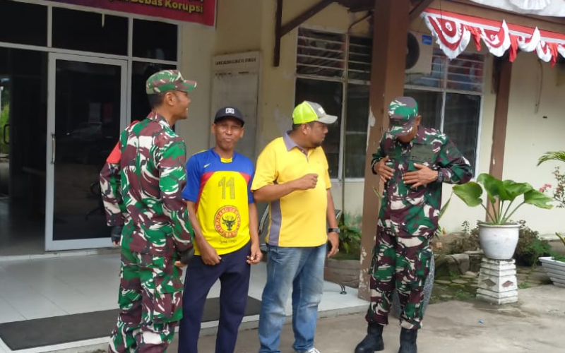 Wujudkan Harkamtibmas, Koramil 03 Sungai Sembilan Bersama Komduk Lakukan Patroli