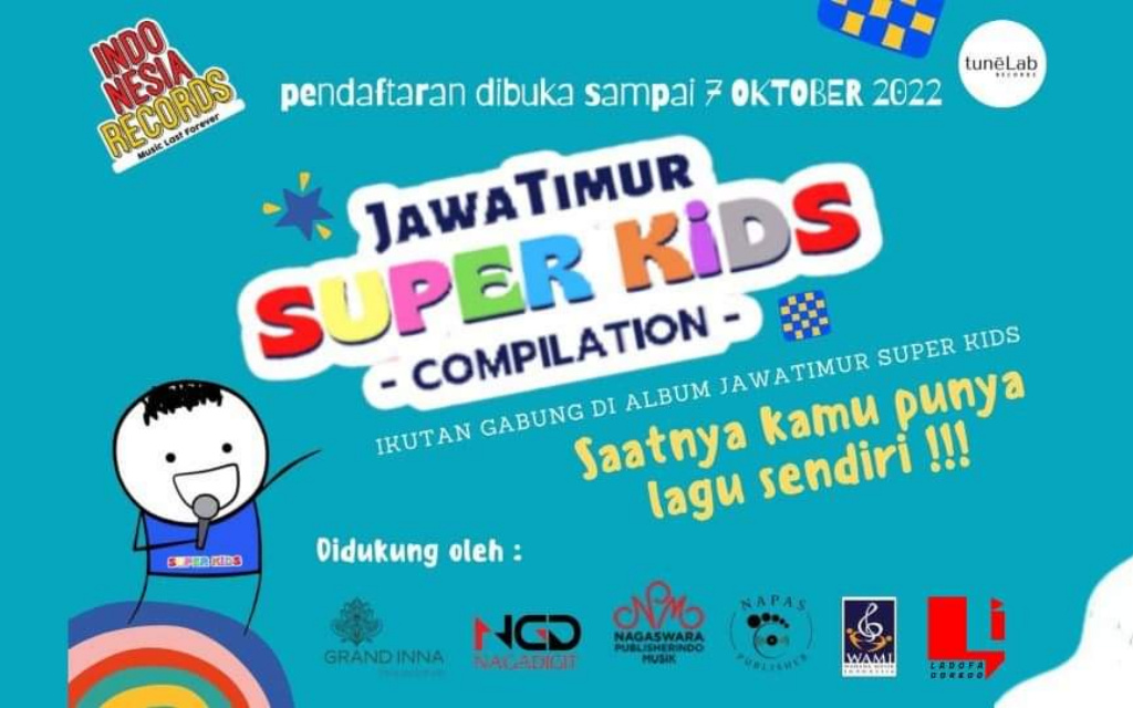 Indonesia Records Buka Pendaftaran Audisi Jawa Timur Super Kids Compilation