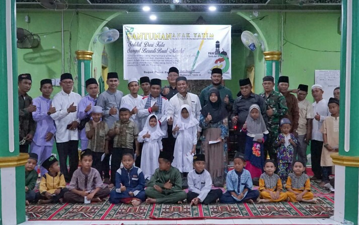 Peringati 10 Muharram, Wabup Santuni Anak Yatim di Masjid Nurul Huda