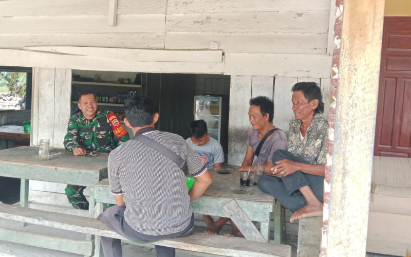 Koramil 01 Dumai Gelar Patroli Jalur Pipa, Warga Diingatkan Bahaya Aktivitas Ilegal